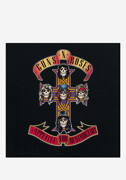 Guns N Roses Autographed Lp / Vinyl - Appetite For Destruction Banned  Cover