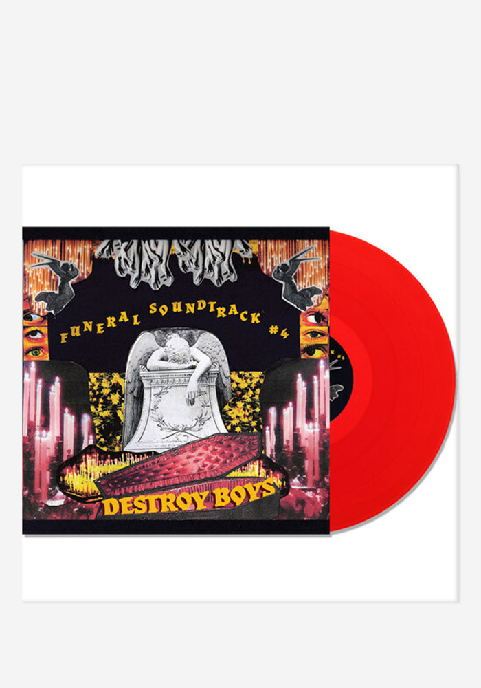 DESTROY BOYS Funeral Soundtrack #4 LP - Transparent Red Vinyl (Autographed)