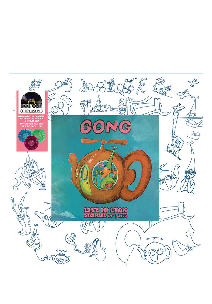 GONG Live In Lyon, December 14, 1972 3LP (Color)